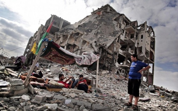 جانب من المنازل التي دمرت خلال العدوان الإسرائيلي الأخير على غزة